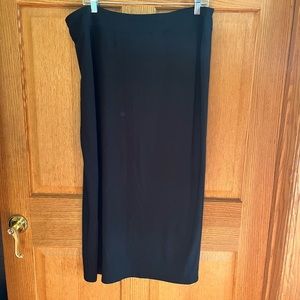 J Jill black, pull on maxi skirt